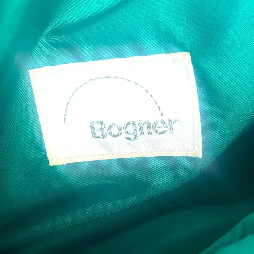 Bogner womens ski jacket size 10 emerald green vintage style bomber jacket